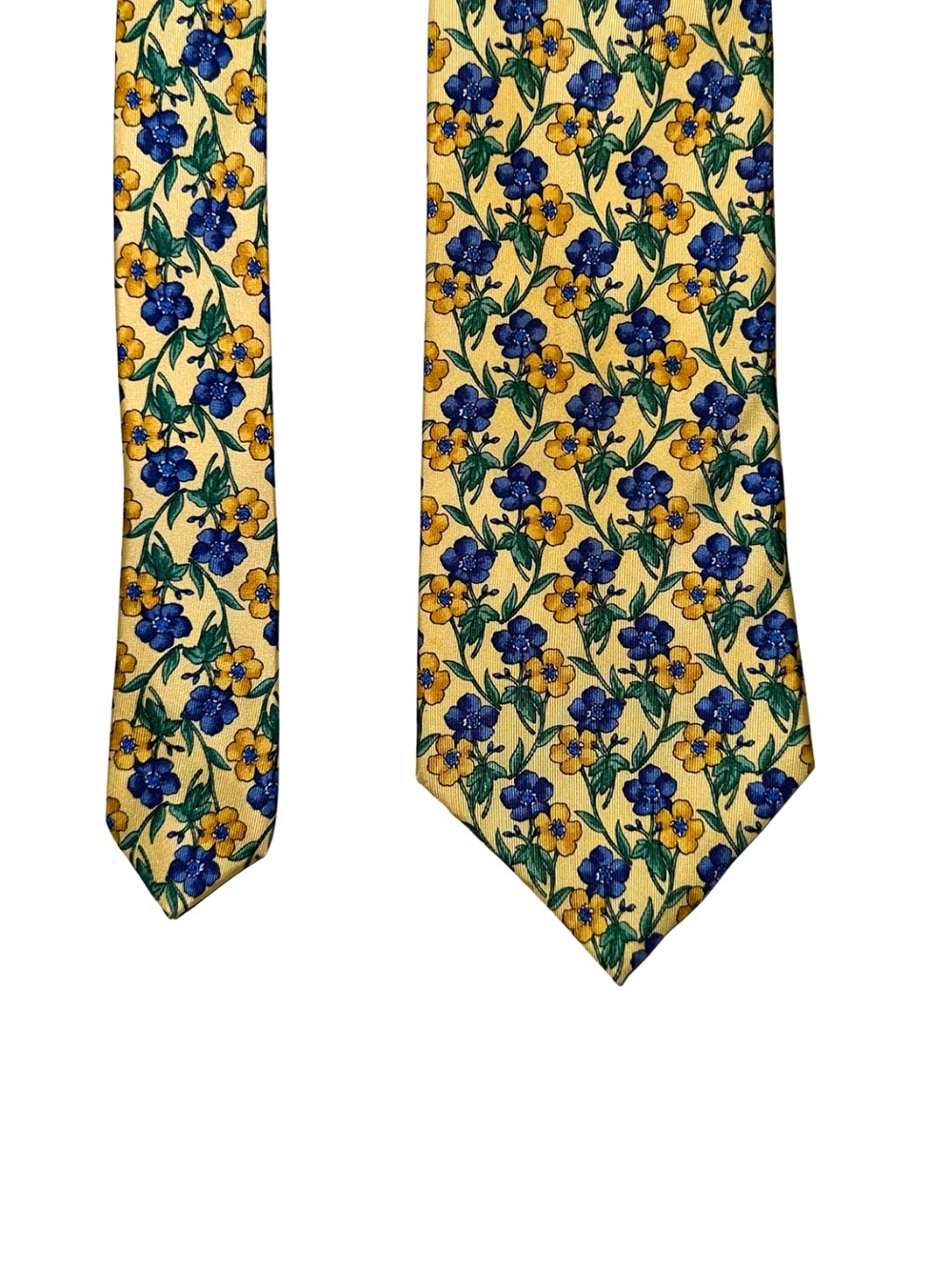 Tuttle Golf Collection All Silk Floral Tie Made in England Extra Long 62”